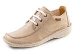 ELENA EDEN veterschoen gemaakt van nappaleer met een gerimpelde structuur BEIGE
