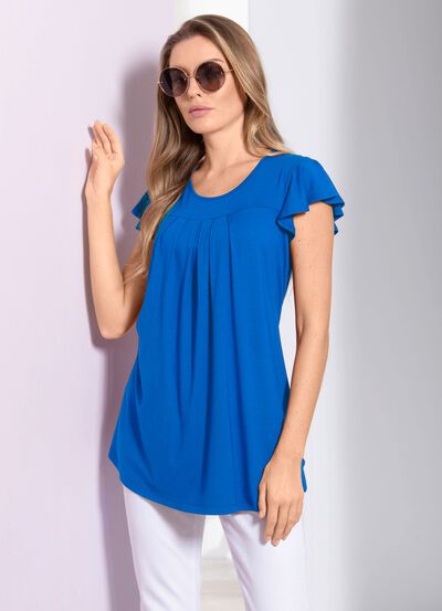 Effen shirt-tuniek 