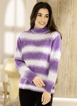 Trui met kleurverloop LILAC-ECRU