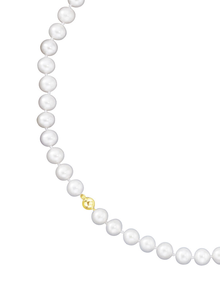 Zoetwaterparelketting met bolletjessluiting 