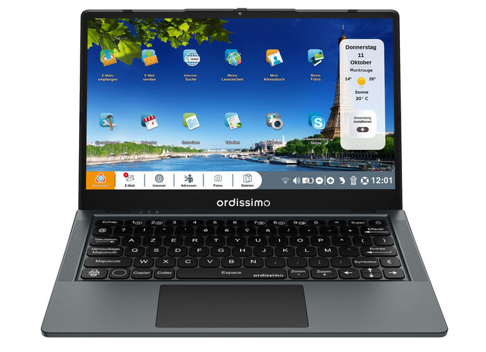 Ordissimo Agathe 4-laptop met eenvoudig te gebruiken besturingssysteem 