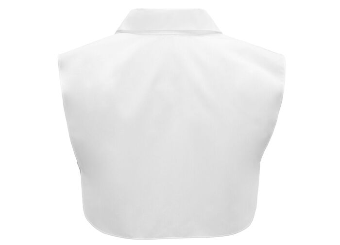 Klaus-modellen, damesblousekragen, gemaakt van fijne poplin WIT