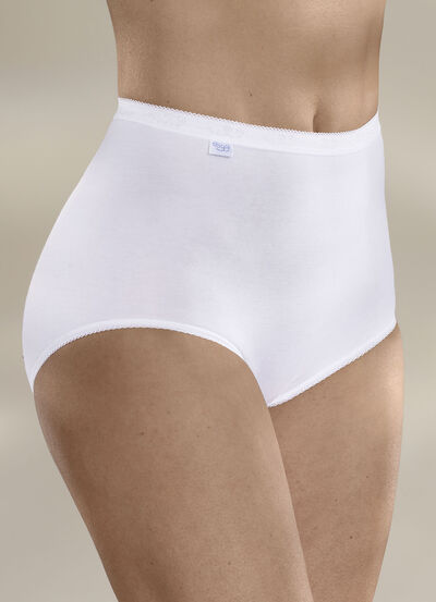 Sloggi set van drie maxislips met elastische manchetten 