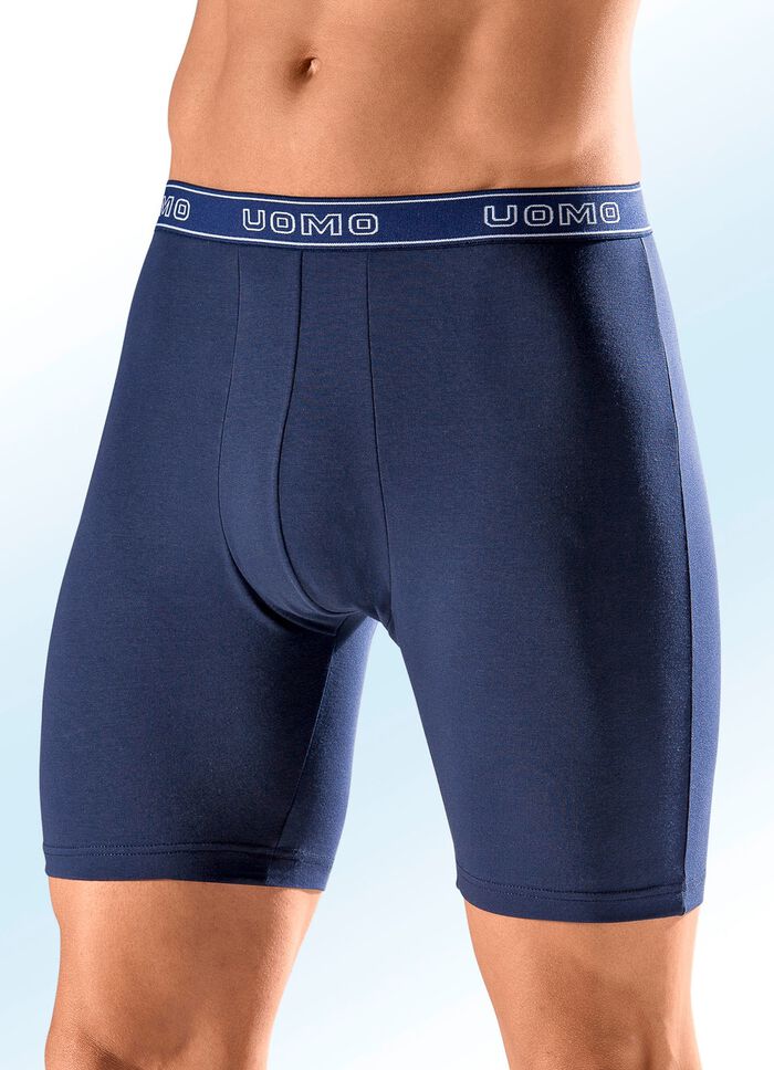 Set van vier lange broeken met elastische tailleband 