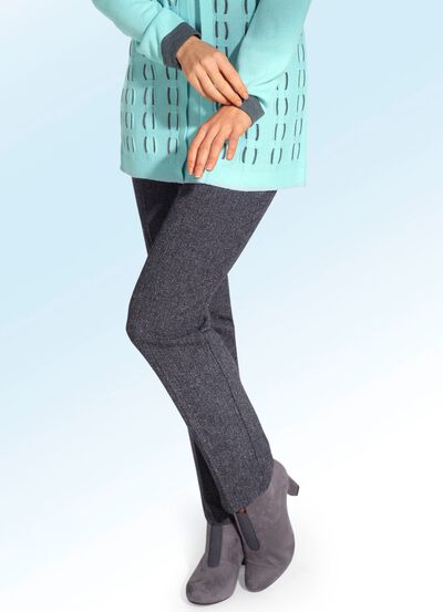 Comfortabele tweed pull-on-broek 