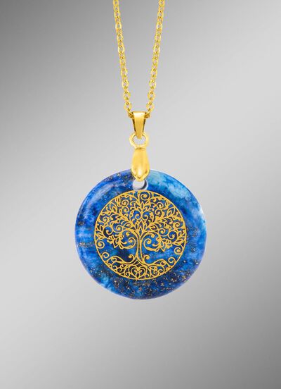 Levensboom hanger met lapis lazuli 