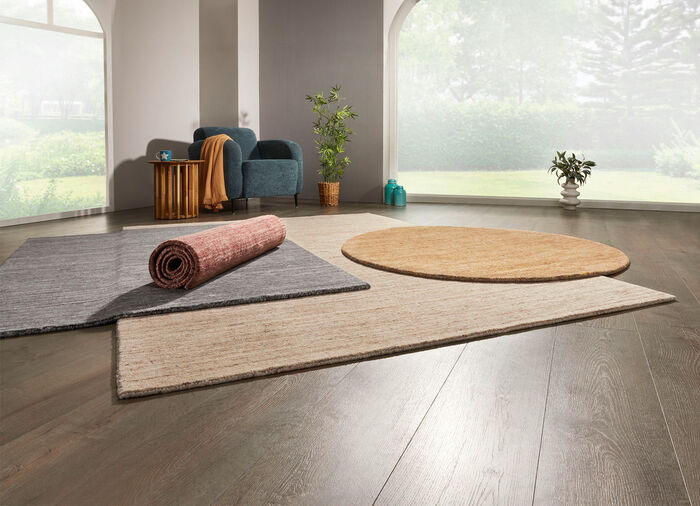 Handgeweven bruggen en tapijten van 100% scheerwol ROOD