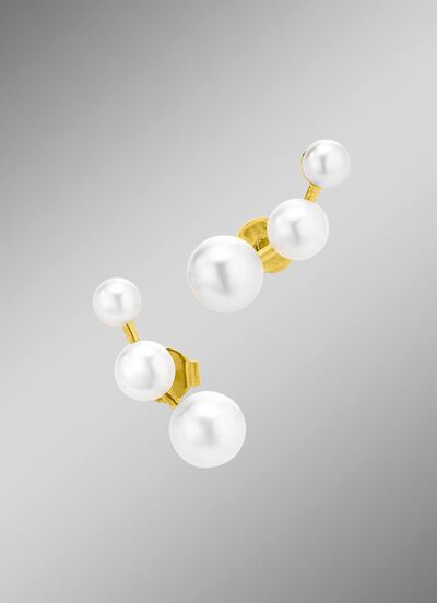 Stijlvolle oorbellen met zoetwaterparels 