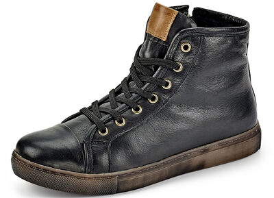 Andrea Conti, klassieke dames enkellaarsjes, winterschoenen, met uitneembaar voetbed 