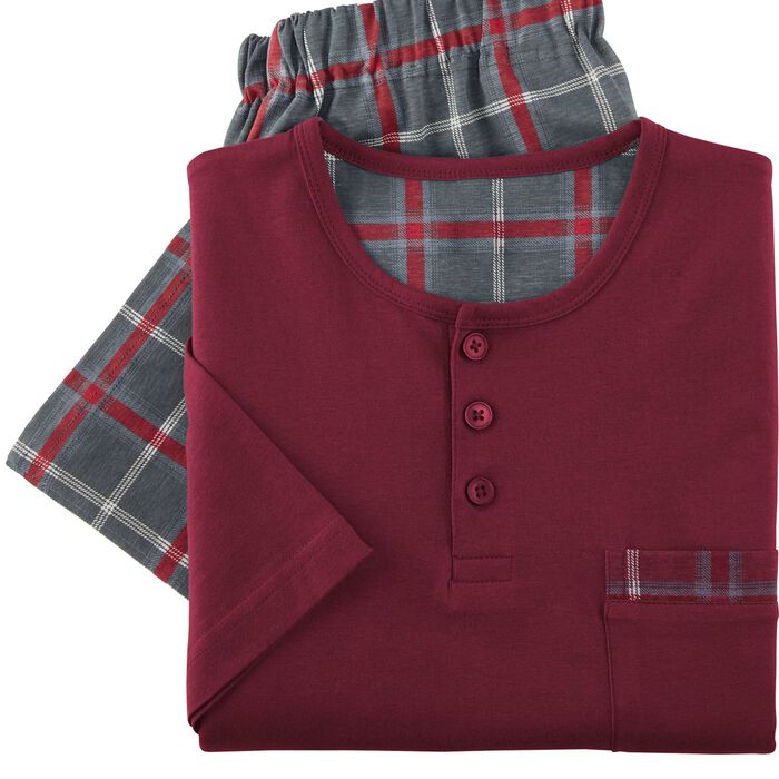 Twee-pack pyjama's met knoopjes aan de voorkant 