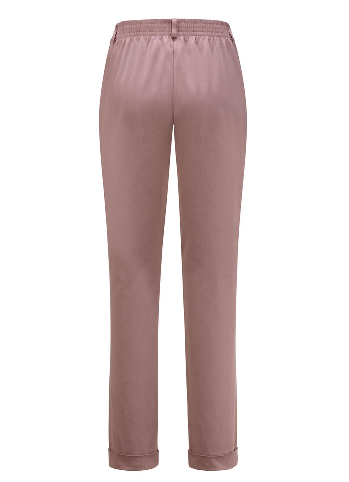 Enkellange pull-on broek ROZENHOUT