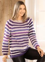 Trui met gestreept dessin 