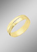 Elegante trouwring glanzend/mat 