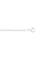 Zilveren bolletjesketting 