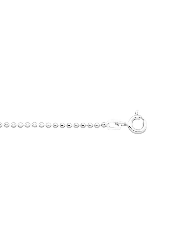 Zilveren bolletjesketting 