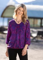 Tuniek met elastische manchetten 