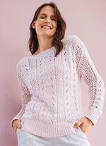 Trui met luxe, glinsterende paillettengaren 