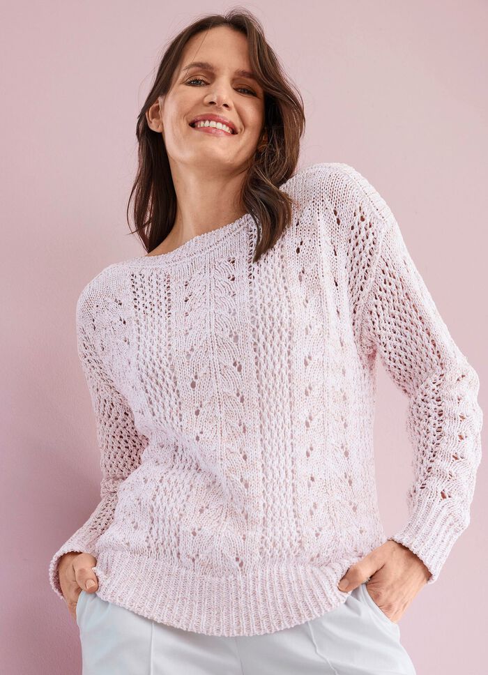 Trui met luxe, glinsterende paillettengaren 