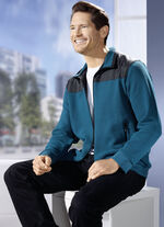 Sweatvest met zijzakken 