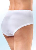 Vijf-pack slip met elastische tailleband 2X MAUVE, 2X INDIGO, 1X WEISS