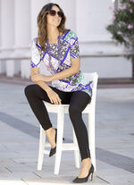 Lang shirt met ronde hals 