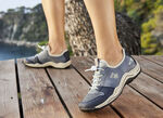 Rieker sneakers met snelsluiting JEANSBLAUW/BEIGE