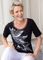 Shirt met bordversiering 