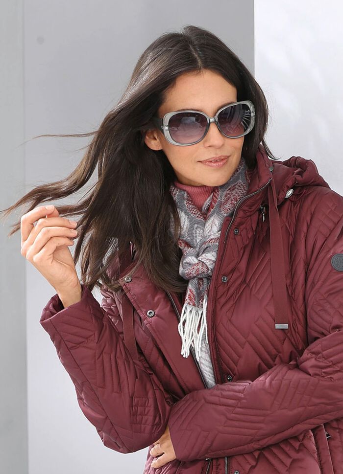 Sjaal met bladmotief 