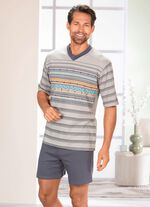 Set: pyjama en short met V-hals 