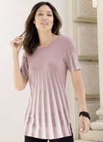 Lang shirt met plooien 