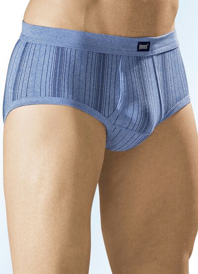 Vijf stuks fijne ribslips met opening 