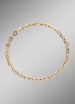 Vergulde roestvrijstalen ketting met kristallen 