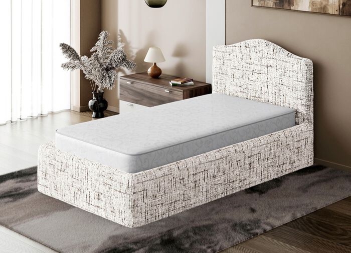 Stretchhoes voor boxspringbed in microvezelkwaliteit NATUUR