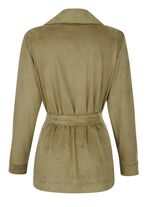 Lange blazer met sjaalkraag 