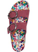 Andrea Conti muiltjes met kleurrijk bedrukt leren voetbed BORDEAUX