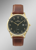 Dugena quartz herenhorloge met roestvrijstalen kast 