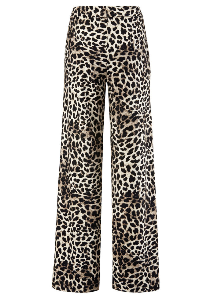 Broek in trendy luipaardprint design 