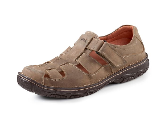 Slippers met luchtige openingen KAMEEL