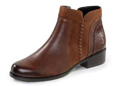 Remonte enkellaars met decoratieve stiksels aan de zijkant 