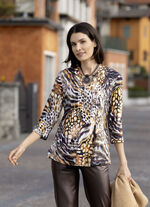 Shirttuniek met V-hals 