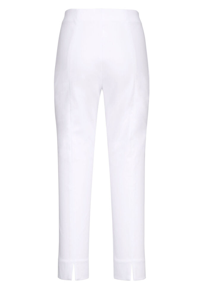 Zachte stretchbroek in 7/8 lengte WIT