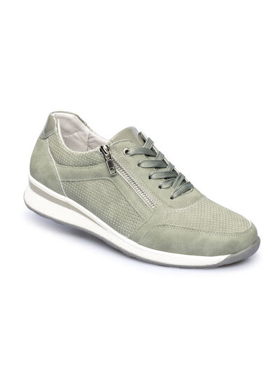 Comfort sneakers met extra imitatiebont binnenzool 