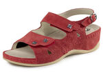 Mubb-sandaal met elastische inzet bij de bal ROOD