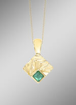 Edele hanger met smaragd 