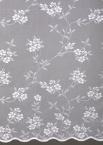 Betoverende lange jaloezie met universele rail WIT