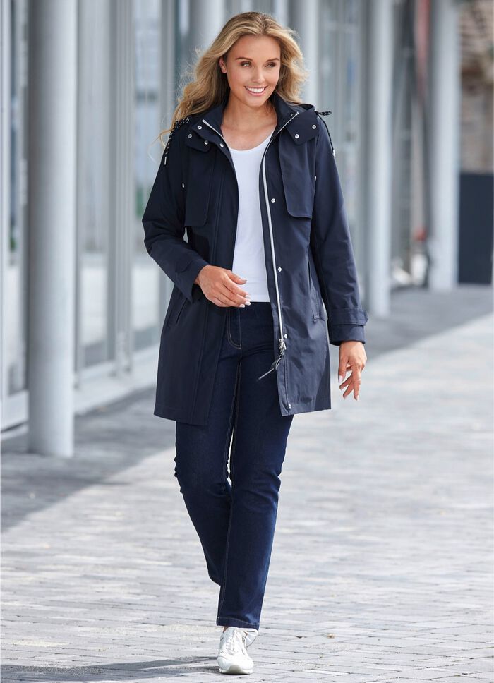 Functionele trenchcoat met riem 