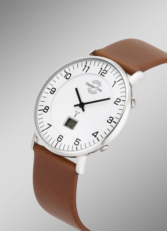 Master Time radiografisch herenhorloge met leren band 