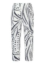 Capribroek met uitgesneden tailleband 