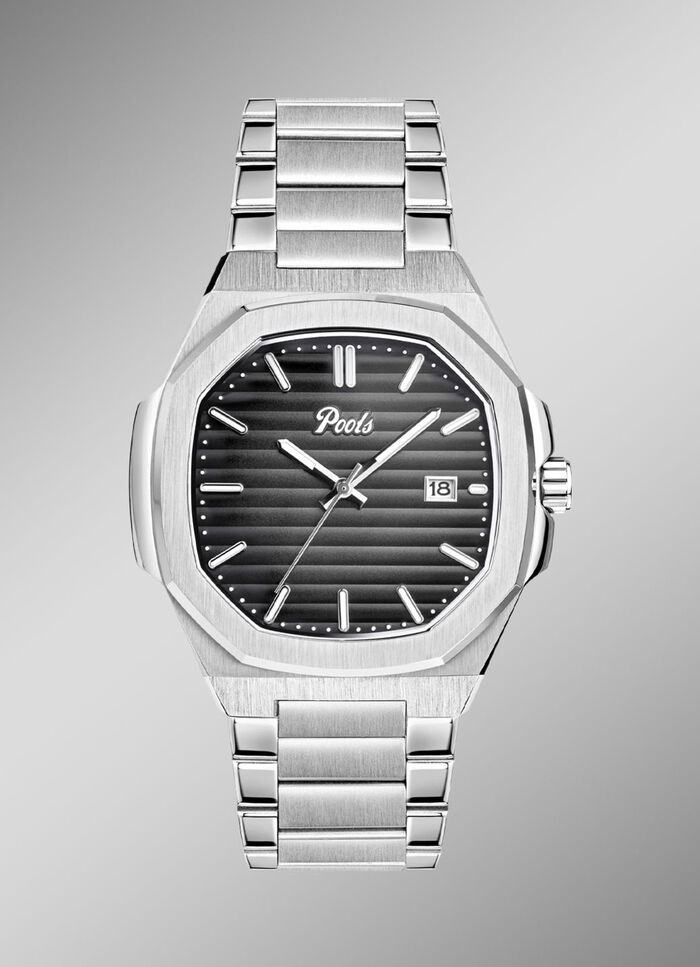 Quartz herenhorloge van roestvrij staal 