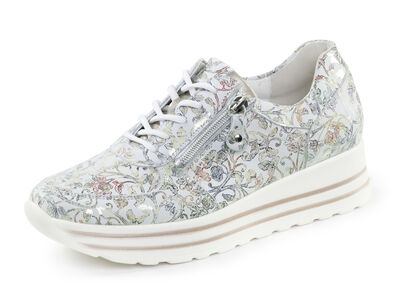Waldläufer sneakers gemaakt van nubuckleer met bloemenprint 
